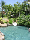 water slide in the swimming pool of Grand Hyatt Resort Bali 