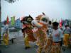 Lion dance for Tin Hau